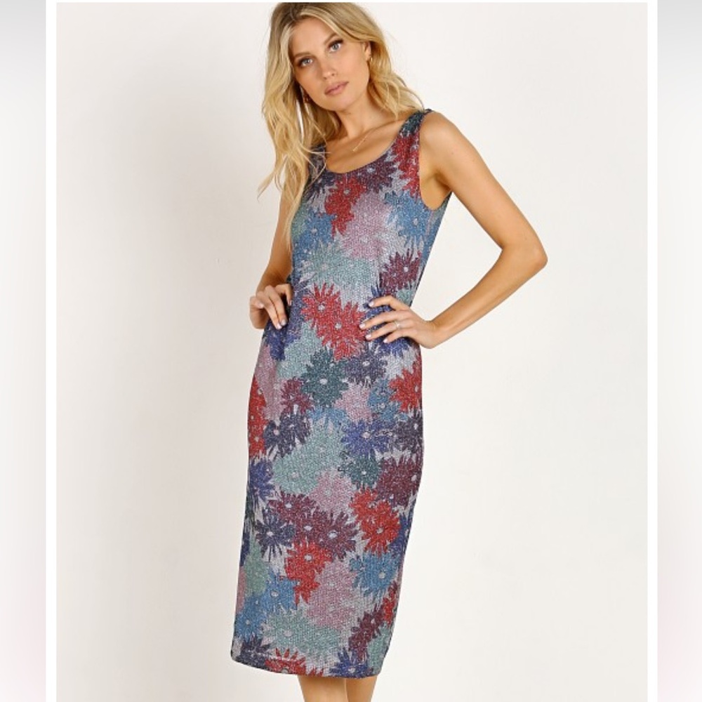 Splendid X Margherita Missoni Brillare Dress Multi Daisy Size Small Pristine